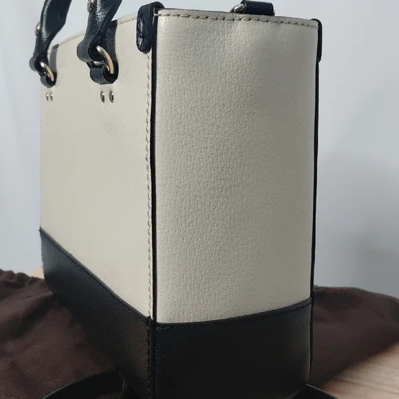 kate spade Two-Tone Black and Cream Tote - Picture 8 of 9